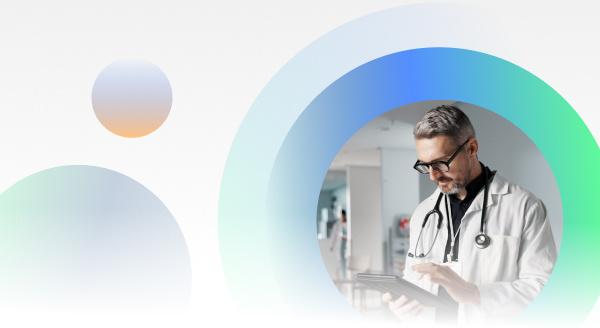 Doctor using an ipad.